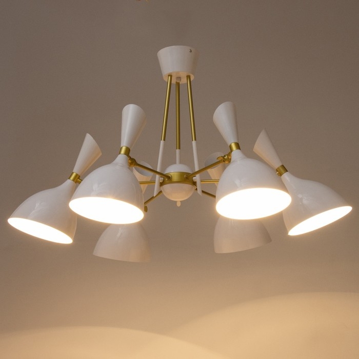 Люстра Люстра "Бастони" 6хЕ14 40Вт бело-золотой 70х70х54 см BayerLux