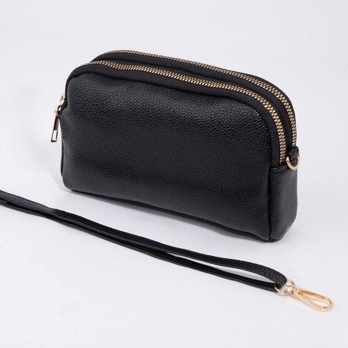 Сумка кросс-боди на молнии, цвет чёрный Сумка кросс-боди на молнии, цвет чёрный