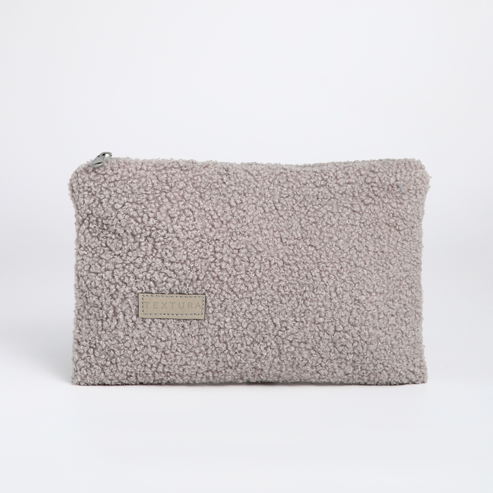 Косметичка на молнии, TEXTURA, цвет серый Косметичка на молнии, TEXTURA, цвет серый