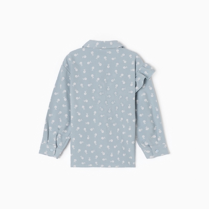 Рубашка детская с воланом KAFTAN р.32 (110-116 см), синий