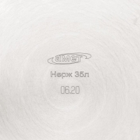 Кастрюля цельнотянутая &laquo;Профи&raquo;, 35 л, d=45 см, капсульное дно, индукция