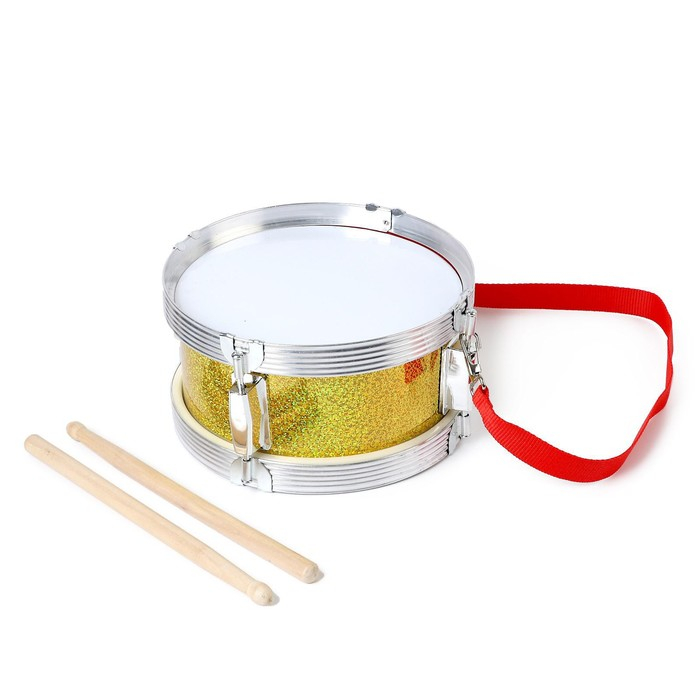 Барабан &laquo;Музыкант&raquo;, с деревянными палочками