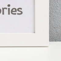 Набор фоторамок МДФ "OfficeSpace" 15х21 см, 4 шт, белый (пластиковый экран)