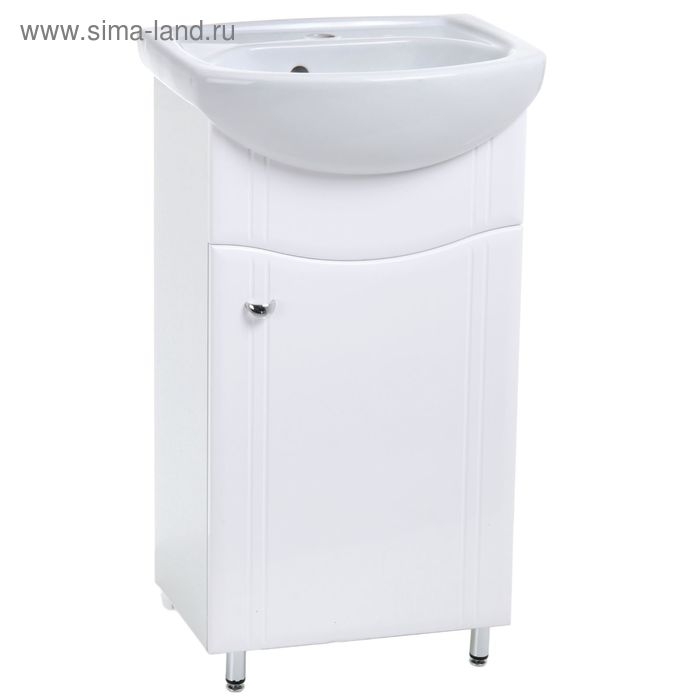 Комплект мебели: Тумба "Тура 45" + раковина "Элегия", 46 х 36 х 82 см