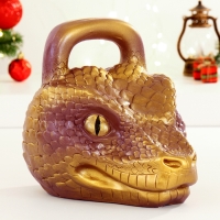 Новый год. Символ 2025. Копилка "Гиря Змея" коричневая, 20см Новый год. Символ 2025. Копилка "Гиря Змея" коричневая, 20см