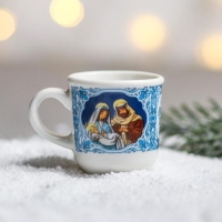 Кружка для святой воды новогодняя &laquo;Вертеп&raquo; на Новый год, 30 мл