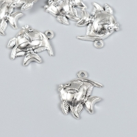 Декор для творчества металл "Рыба. Мавританский идол" набор 7 шт серебро 2,2х2,5 см Декор для творчества металл "Рыба. Мавританский идол" набор 7 шт серебро 2,2х2,5 см