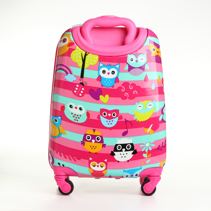 Чемодан детский 27 л (XS), HappyAnt, отдел на молнии, цвет розовый