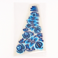 Термотрансфер «Гжель цветы», уголок слева, 20 х 35 см, набор 10 шт. Термотрансфер «Гжель цветы», уголок слева, 20 х 35 см, набор 10 шт.