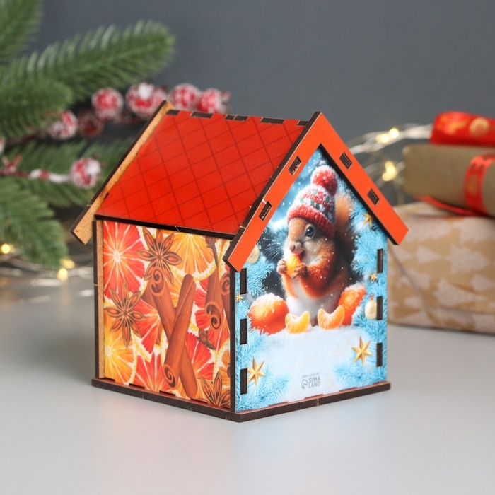 Новогодний чайный домик Новогодний чайный домик "Загадывай желание" 10,5х9,5х12 см
