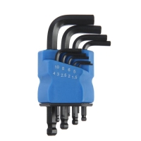 Набор ключей шестигранных ТУНДРА black, с шаром, CrV, 1.5 - 10 мм, 9 шт. Набор ключей шестигранных ТУНДРА black, с шаром, CrV, 1.5 - 10 мм, 9 шт.