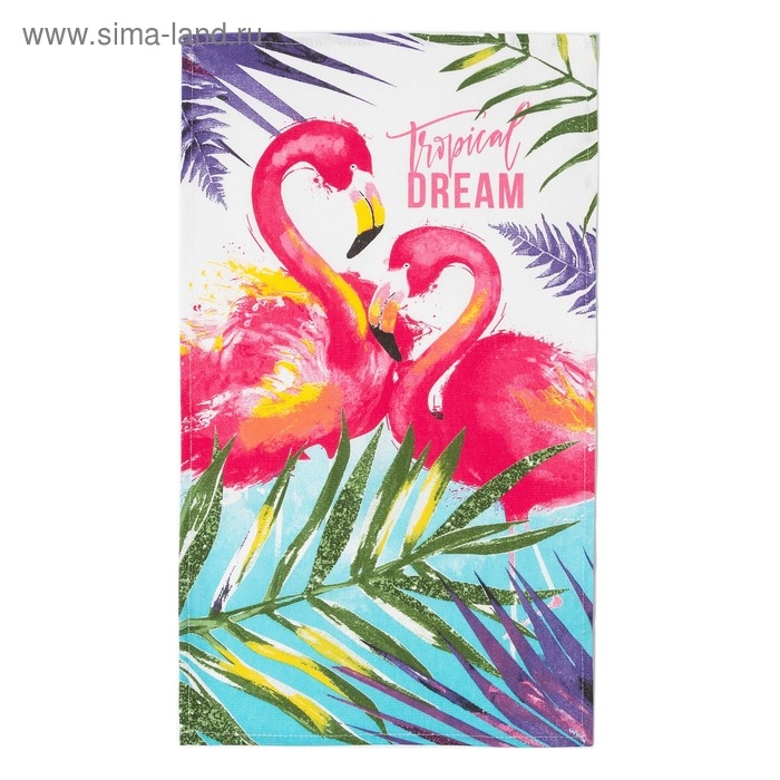 Полотенце кухонное &laquo;Фламинго&raquo; 35х60 см