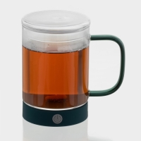 Кружка - мешалка стеклянная «Слот», 400 мл, 11,5×8×12,2 см Кружка - мешалка стеклянная «Слот», 400 мл, 11,5×8×12,2 см