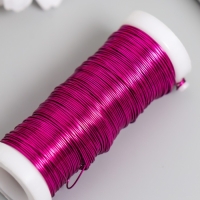 Проволока для творчества "Фуксия" 30 метров, толщина 0,3 мм 5,5х2,2х2,2 см Проволока для творчества "Фуксия" 30 метров, толщина 0,3 мм 5,5х2,2х2,2 см