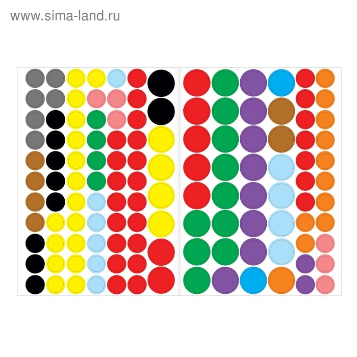 100 наклеек &laquo;В гостях у мишутки&raquo;, формат А4, 16 стр.