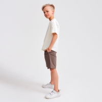 Шорты-бермуды детские MINAKU: Cotton collection цвет коричневый, рост 98 Шорты-бермуды детские MINAKU: Cotton collection цвет коричневый, рост 98