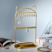 Подставка для украшений &laquo;Ушки&raquo; h=28, основа 16&times;9, цвет золото