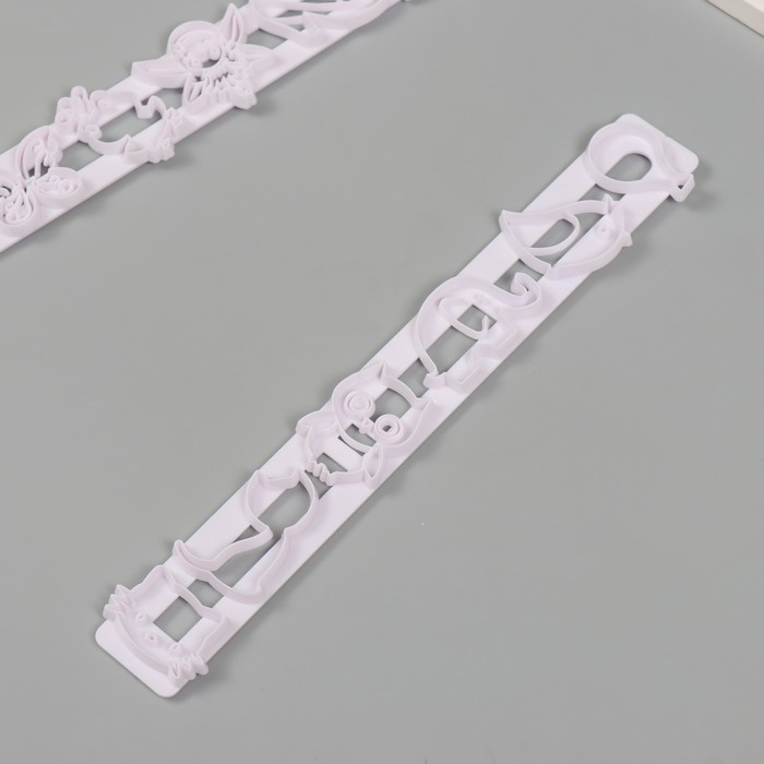 Каттеры для полимерной глины Каттеры для полимерной глины "Принцесса и её друзья" набор 2 шт 3,1х24,8х0,7 см