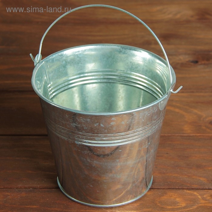 Кашпо Кашпо "Ведерко Альма" 13,5х13,5х11,5см