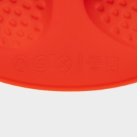 Форма для выпечки Доляна &laquo;Клубника&raquo;, силикон, 19&times;11&times;1,5 см, 6 ячеек (4&times;3,5 см), цвет красный