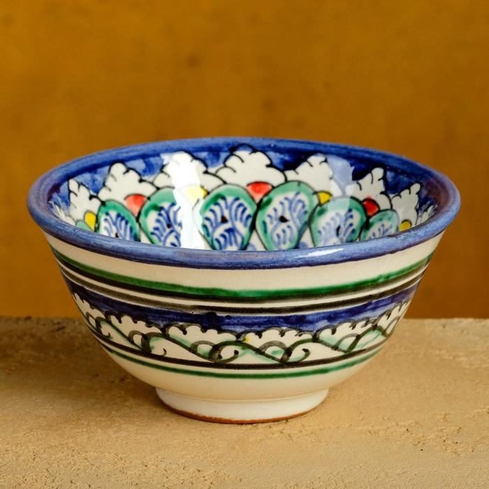 Набор чайный Риштан, 4 предмета в подар упак: чайник 0,7л, 2 пиалы 9,5см, тарелка 17см Набор чайный Риштан, 4 предмета в подар упак: чайник 0,7л, 2 пиалы 9,5см, тарелка 17см