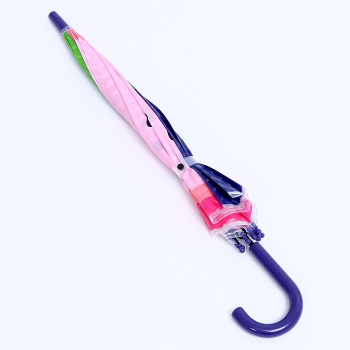 Детский зонт п/авт &laquo;Фруктовый принт&raquo; d = 84 см, R = 42 см, 8 спиц, 68 &times; 10 &times; 8 см