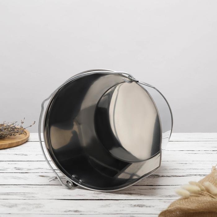 Подойник, 12 л, нержавеющая сталь, ГОСТ Подойник, 12 л, нержавеющая сталь, ГОСТ