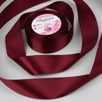 Лента атласная, 40 мм &times; 23 &plusmn; 1 м, цвет винный №165