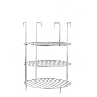 Решетка 3-х ярусная на крестовину тандыра, d-25 см, h-33 см, расстояние между ярусами 10 см Решетка 3-х ярусная на крестовину тандыра, d-25 см, h-33 см, расстояние между ярусами 10 см