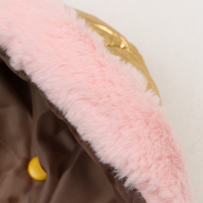 Комбинезон Комбинезон "Блик" с утяжкой, размер 10 (ДС 25 см, ОГ 34 см, ОШ 24 см), золото-лавандовый