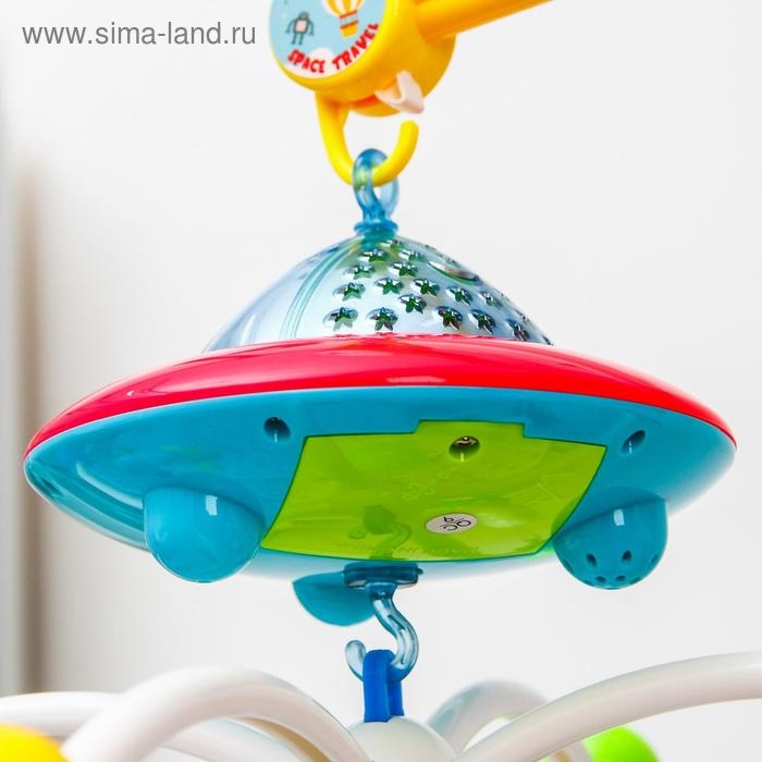 Мобиль музыкальный на кроватку &laquo;Небо&raquo; с ночником, пульт управления, Крошка Я