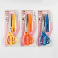 Ножницы универсальные, скошенное лезвие, в ножнах, 8", 20,5 см, цвет МИКС Ножницы универсальные, скошенное лезвие, в ножнах, 8", 20,5 см, цвет МИКС