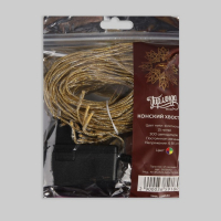 Гирлянда &laquo;Конский хвост&raquo; 15 нитей по 2 м, IP20, золотистая нить, 300 LED, свечение мульти, 220 В