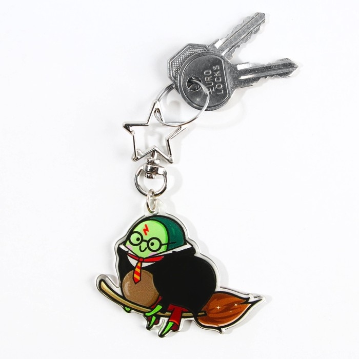 Брелок для ключей акриловый &laquo;Добавь магии&raquo;, 6 х 5,4 см