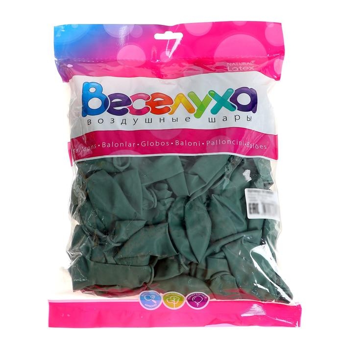 Шар латексный 12", пастель, шалфей, набор 100 шт.