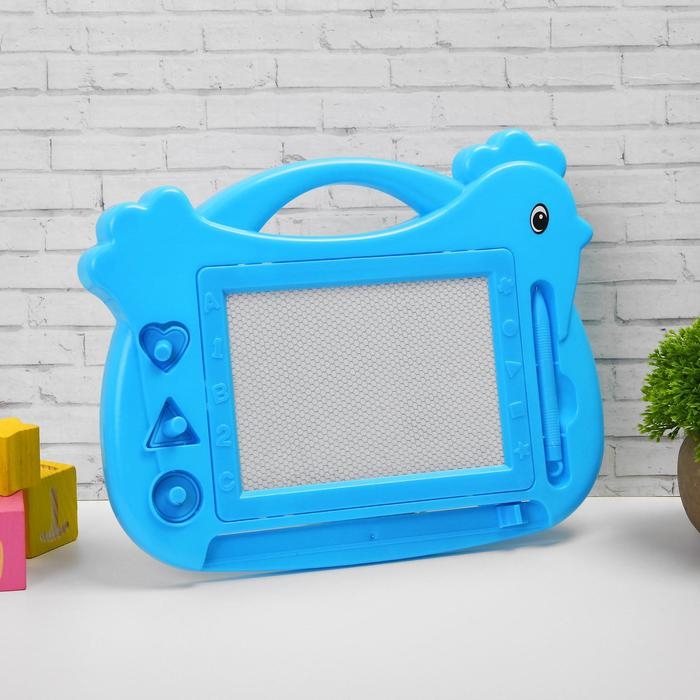 Доска магнитная &laquo;Курочка&raquo;, 3 печати, чёрная крошка, цвета МИКС