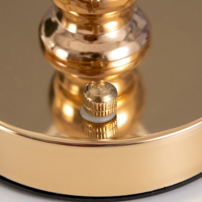 Настольная лампа сенсорная "Белла" LED 10Вт АКБ золото 12,5х12,5х31 см