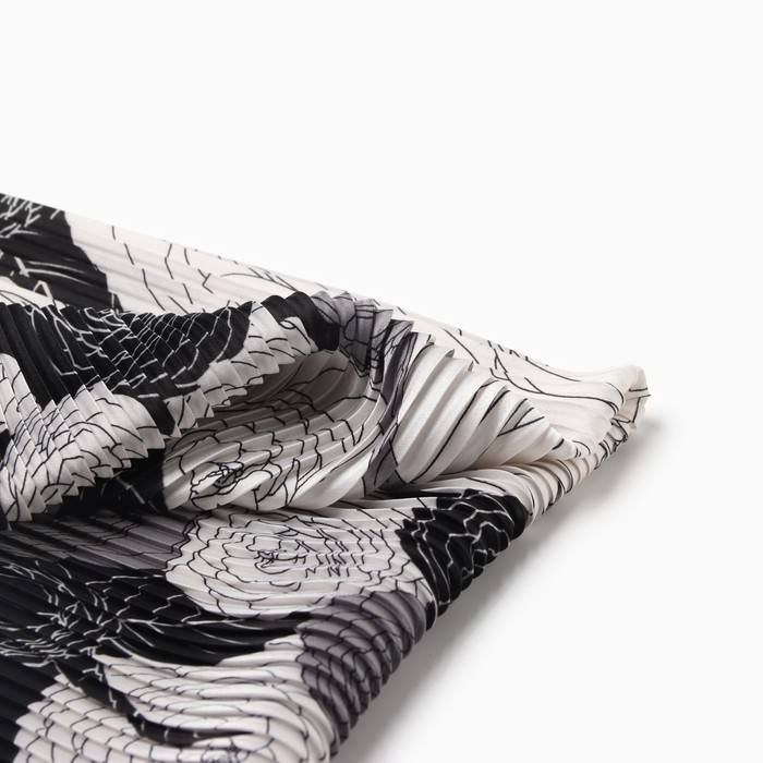 Плиссированный женский платок MINAKU, 70*70, цв.серый Плиссированный женский платок MINAKU, 70*70, цв.серый