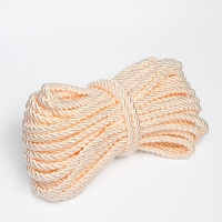 Шнур для декора и отделки, витой, декоративный, без тесьмы, бежевый, 12 мм х 25 м Шнур для декора и отделки, витой, декоративный, без тесьмы, бежевый, 12 мм х 25 м