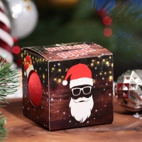 Новый год. Бомбочка для ванн в коробке "Дед Мороз", 120 г Новый год. Бомбочка для ванн в коробке "Дед Мороз", 120 г