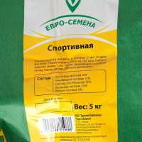 Семена Газонная травосмесь "Евро-семена" "Спортивная" Эконом серия, 5 кг Семена Газонная травосмесь "Евро-семена" "Спортивная" Эконом серия, 5 кг