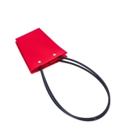 Сумка для цветов &laquo;Красная&raquo;, влагостойкая, 12 x 12 - 8 x 8 - 12,5 см