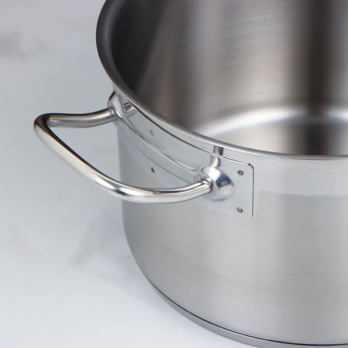 Сотейник, 4 л, d=20 см, h=12,5 см, металлическая крышка, капсульное дно, с двумя ручками, индукция Сотейник, 4 л, d=20 см, h=12,5 см, металлическая крышка, капсульное дно, с двумя ручками, индукция