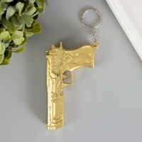 Указка лазерная 4 режима мигает,ультрафиолет,лазер LR44x3 шт "Пистолет" золот 5,2х9,7х1,5 см 10473 Указка лазерная 4 режима мигает,ультрафиолет,лазер LR44x3 шт "Пистолет" золот 5,2х9,7х1,5 см 10473