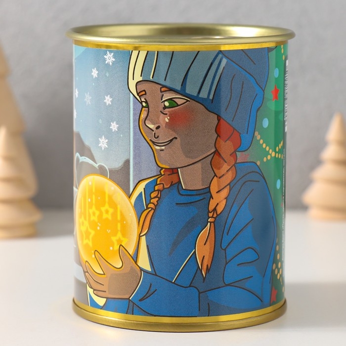 Копилка-банка металл Копилка-банка металл "Пусть чудеса случаются"