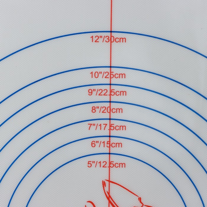 Армированный коврик для выпечки с разметкой Доляна, силикон, 60&times;40,5 см