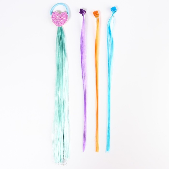 Набор с прядями, тату, стразами, в сумочке &laquo;Набор красоты для творчества&raquo; My little pony