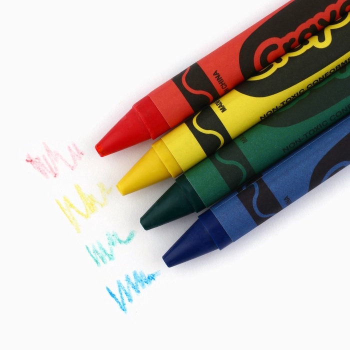 Подарочный набор новогодний, блокнот, карандаши ч/г 2 шт и восковые мелки &laquo;Сказочного Нового года!&raquo;