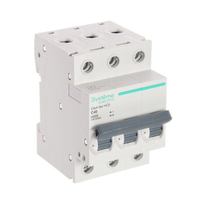 Автоматический выключатель SE City9 Set, С, 40 А, 3P, 4.5 kA, 400 В Автоматический выключатель SE City9 Set, С, 40 А, 3P, 4.5 kA, 400 В
