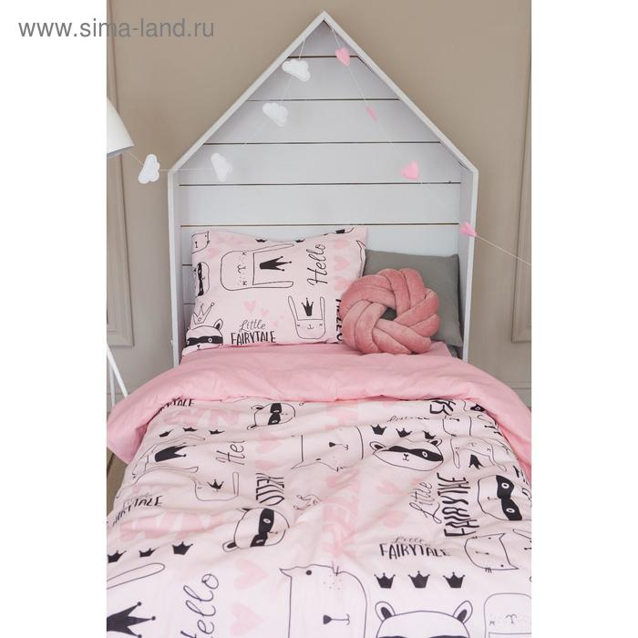 Постельное белье "Этель" 1.5 сп Little crown 143*215 см, 150*214 см, 50*70 см -1 шт,100% хл, бязь